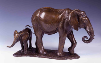 Mother and Baby Elephant