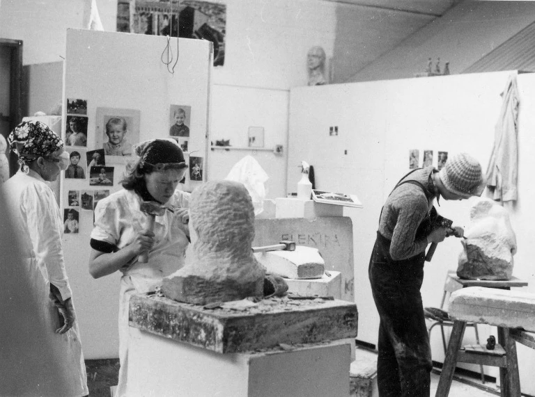 Tessa Pullan in her studio