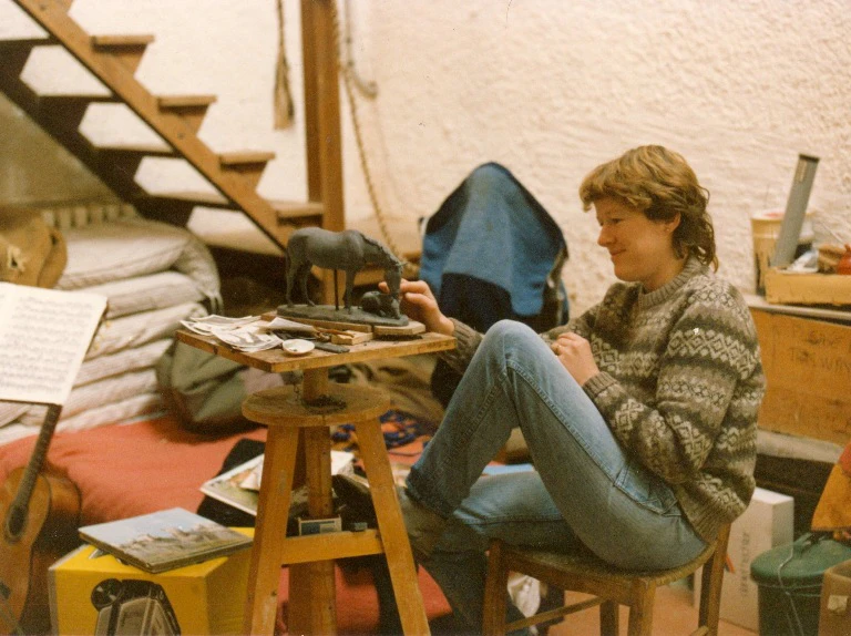 Tessa Pullan in her studio