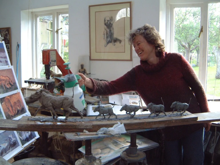 Tessa Pullan in her studio