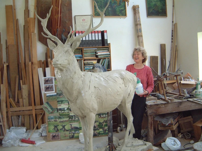 Tessa Pullan in her studio